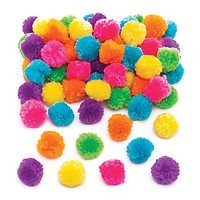 Woolly Neon Pom Poms