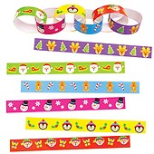 Paper Chains Assorted Patterns and Colours Pack of 400 