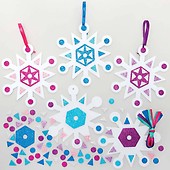 Snowflake Colour Diffusing Paper Shapes