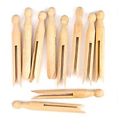 Natural Wooden Craft Pegs