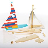 Pack of 2 Baker Ross Build Your Own Sailboat Kids to Make 