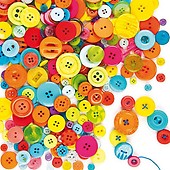 Flower Buttons (Pack of 150)