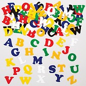 Baker Ross AX183 Glow in The Dark Alphabet Stickers - Pack of 300, Kids Stickers, Ideal for Children's Arts and Crafts Projects, Great for Card Makin