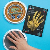 Baker Ross AT406 Pastel Jumbo Paint Pads - Pack of 4, for Kids Finger Painting, Arts and Crafts Projects and Toddler