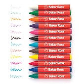 ⁠Creative Art Supplies for Kids' Crafts Perfect Party Loot Or Stocking Filler Projects and Ornaments Pack of 8 Sets Baker Ross AF818 Mini Christmas Crayons 