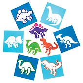 Baker Ross AR941 Jungle Animal Stencils (Pack of 6)