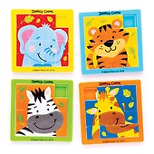 Maze Jungle Animals Puzzle 7cm Lion Monkey Zebra Gift Party Bag Pocket Money 