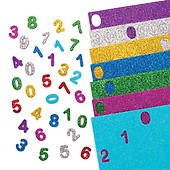 Baker Ross AW342 Transparent Letter & Number Stickers (Pack of 1000)