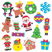 Av453 Winter Woodland Foam Stickers - Pack of 120, Self Adhesives, Perfect for