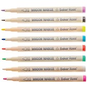 Baker Ross AW424 Neon Brights Porcelain Paint Pens - Pack of 8, Broad Tipped, Oil Based Acrylic Markers for Kids Arts and Crafts Porcelain and Ceramic