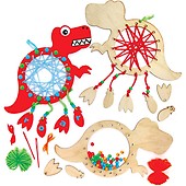 Keepsakes and More Gifts Baker Ross AR976 Unicorn Dreamcatcher Kits — Ideal for Kids' Arts and Crafts Pack of 4