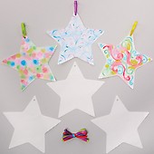 Snowflake Colour Diffusing Paper Shapes (Pack of 30) Christmas Craft Supplies