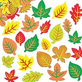 Paquet de 144 & Autocollants en Mousse Amis de la Forêt - Idéals pour la décoration de cartes de l'automne Baker Ross Autocollants feuilles à  paillettes lot de 100 