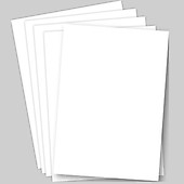 Matériel créatif pour enfants et adultes Paquet de 50 Baker Ross Papier cartonné blanc A4 