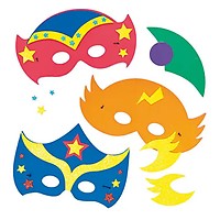 Masques à Décorer Lot De 12 - Baker Ross - Blanc Pour Enfants Et Adultes