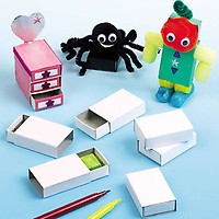 Baker Ross – Lot De 6 Boîtes Carrées à Décorer – Carton Résistant – Pour Fête Des Mères, Découpage, Peinture, Collage – 2,95 Pouces