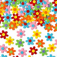 Autocollants Mousse Fleurs Baker Ross – Lot De 200, Stickers 3D Adhésifs Pour Enfants Créatifs, 25-45mm