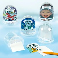 Kit Boule à Neige DIY 65mm - Créez Votre Propre Boule à Paillettes, Souvenir Ou Décoration Noël