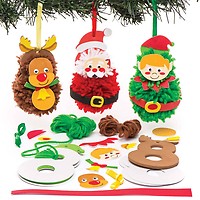 270 Perles En Bois De Noël 15mm Motif Bonbons + Corde Chanvre 10m - Kit Décoration DIY Pour Sapin, Guirlandes, Créations