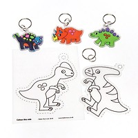 Portefeuille + Porte-clés Thème Dinosaure Pour Enfant - Toile Brodée, Lanière, Idéal Cadeau Garçon