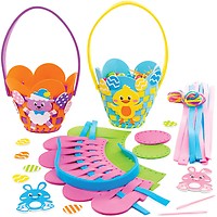Baker Ross Kit De Tressage De Paniers Fleurs – Lot De 4, Loisirs Créatifs Enfants – Pâques Et Décorations