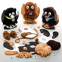 Kit Pot De Fleurs En Bois – 3 Pots à Décorer Avec Motifs De Chiens | Activité Créative Pour Enfants
