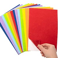 Lot De 10 Coupons De Feutrine Pailletée Adhésive - 20x29cm Chacun - Neuf (Assortiment)