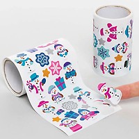 6 feuilles auto-adhésives de paillettes autocollantes multi-usages flocon de neige Pentagram