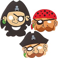 Baker Ross Kits De Marionnettes Pirate – 4 Modèles En Feutre, Couture Facile, Aiguille Plastique, Laine, Dès 5 Ans, Activité Créative