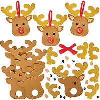 Kit Déco Noël Tasses Chocolat Chaud – Lot De 8, En Mousse Autocollante, Pour Enfants, Activité Manuelle Sans Colle