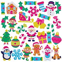 Autocollants statiques pour fenêtres de Noël en vinyle amovible Père