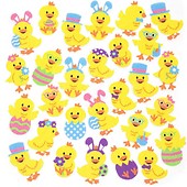 Baker Ross AT556 Heart Felt Stickers - Pack of 100 Self-adhesives Perfect for Children to Decorate Collages and Crafts Ideal for Schools Craft