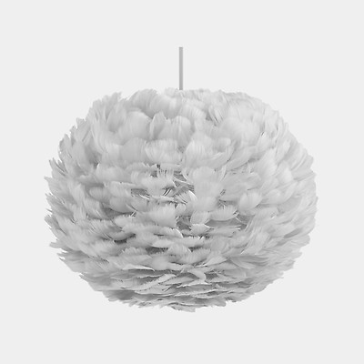 grey feather table lamp