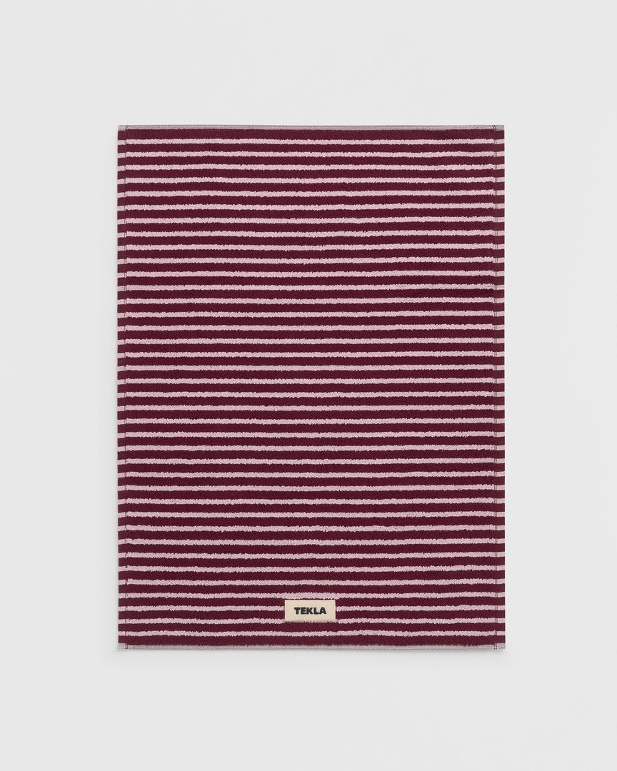 Bath mat - striped – Red and Rose