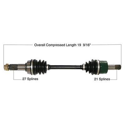 Tytaneum Kawasaki Rear Right / Left Heavy Duty CV Axle
