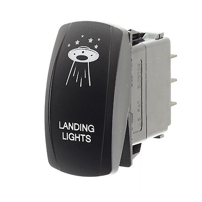 Interruttore A Leva Carling 12V 20A 5 Pin Con LED Blu Per Compressori E Barche - Unbranded - Foto 3