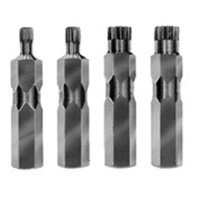 Titan Tools XZN Triple Square Bit Set 4pc (16161) | JB Tools