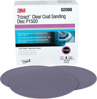 3M Trizact Foam Discs 3M Trizact 3000 Grit Hookit Foam Discs (02085) - New Box, Same Day Shipping, Perfect For Fine Sanding And Polishing 3M Trizact Discs - Foto 9