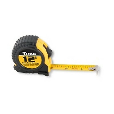 K Tool 72612 Tape Measure, 12' Long, 1/2 Wide, Fractional and Metric  Markings, with Automatic Return Lever