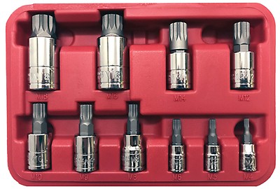 Titan Tools 16161 XZN Triple Square Bit Set, 4 Piece | JB