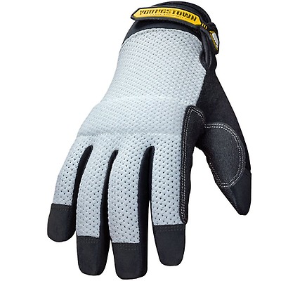 Gray Large Youngstown Glove 12-3180-70-L Hybrid Plus Performance Work Gloves 
