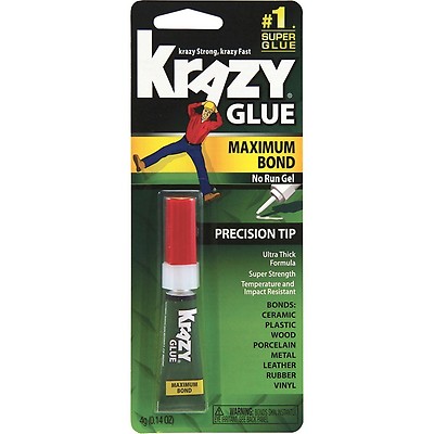Krazy Glue KG58248SN All Purpose Single-Use Gel, 0.75-Gram (4-Pack)