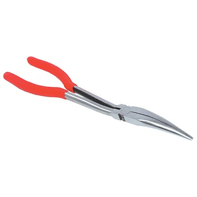 K Tool 51111 Needle Nose Pliers, 11 Long, Bent Nose, 90 Degree Offset