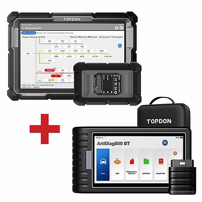 2024 TOPDON AD800BT Car Bluetooth Diagnostic Tool Auto OBD2 Scanner ALL  System