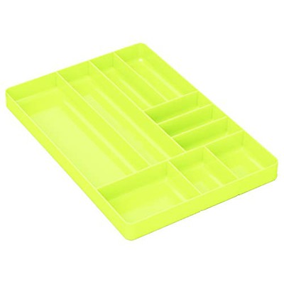 1PK Ernst 5018 11 x 16 10 Compartment Tool Organizer Tray - Green