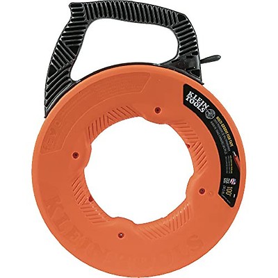 Klein Tools 56333 Fish Tape Steel Wire Puller with Double Loop Tip and Handle JB Tools