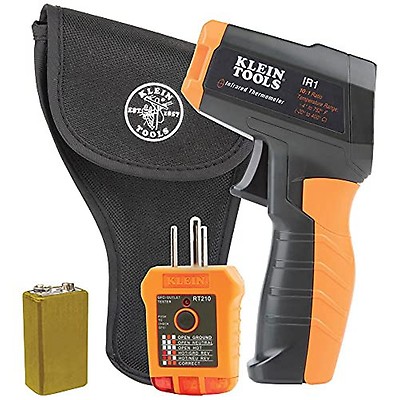 Klein Tools IR1 Infrared Thermometer, Digital Laser Gun is Non-Contact  Thermometer with a Temperature Range -4 to 752-Degree Fahrenheit