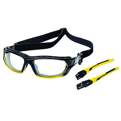 Sellstrom S82500 All-Purpose Protective Safety Goggle, UV Protection, Orang/Blk