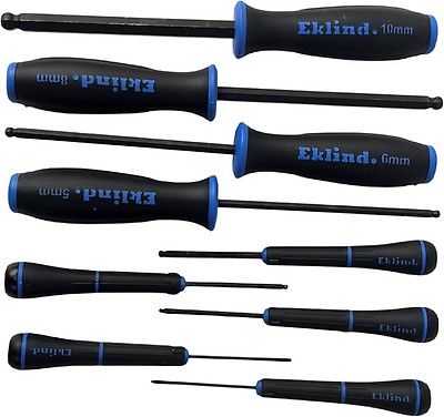 Eklind 92600 精密ドライバーセット ボール六角 1.3-4mm、6個