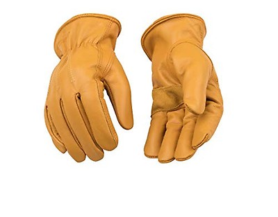 Kinco 81HK-M Lined Grain Buffalo Leather Ranch and Work Gloves, Medium